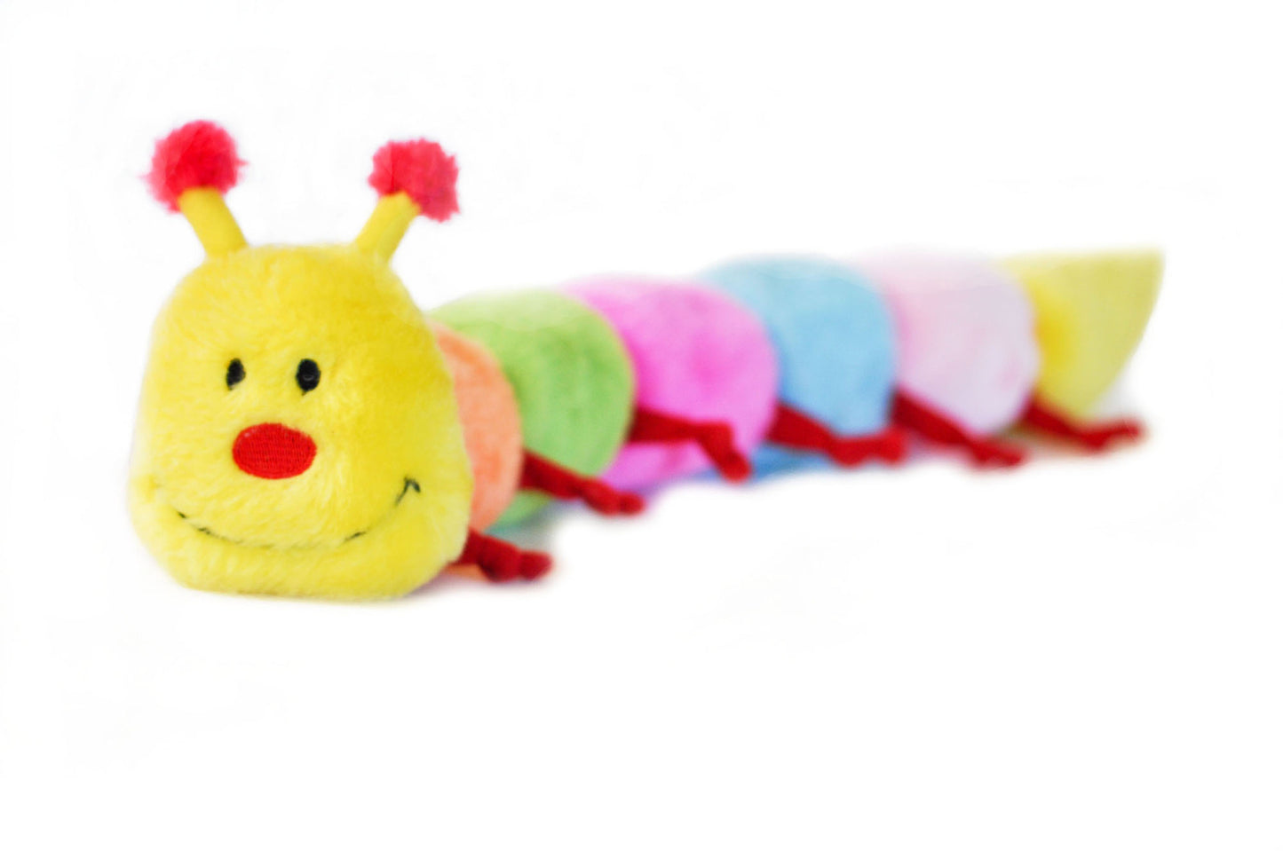 Zippy Paws Caterpillar w/ Squeakers Stuffing Free Dog Toy