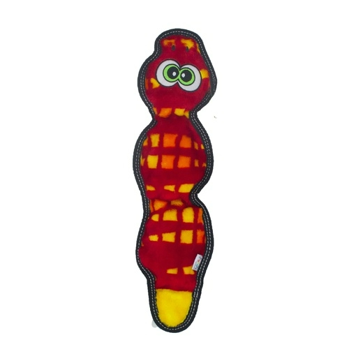 Outward Hound Toughseamz 3 Squeaker Snake - No Stuffing