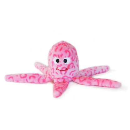 ZippyPaws Floppy Jelly Plush Octopus Squeaker Toy